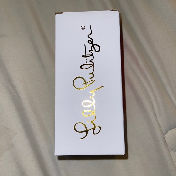 NWT/NIB Lilly Pulitzer printed slim tumbler resort white party like a lobstar - Picture 4 of 5